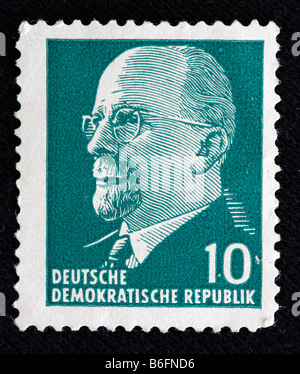 Walter Ulbricht, Secrétaire général de l'unité socialiste (1950-1971), République démocratique allemande, stamp, Allemagne Banque D'Images