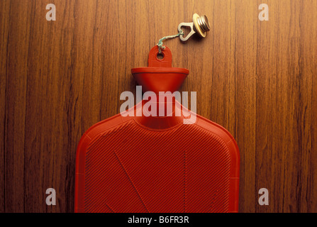 Red hot water bottle Banque D'Images