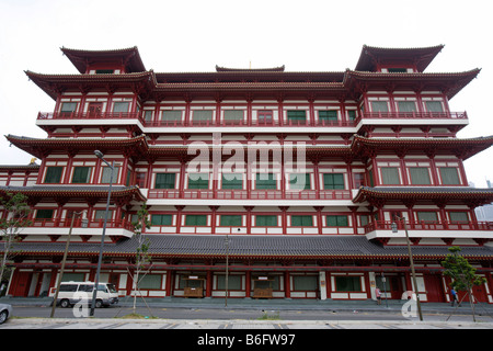 Buddha Tooth Relic Temple dans Chinatown, Singapour Banque D'Images