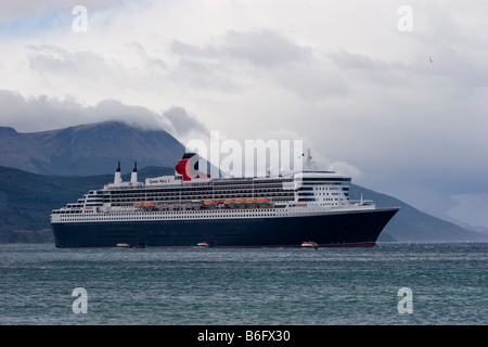 Queen Mary 2 Ushia, Argentine, Amérique du Sud. Banque D'Images