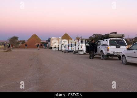 Entrée du Parc National Namib Naukluft Sesriem, Namibie Banque D'Images