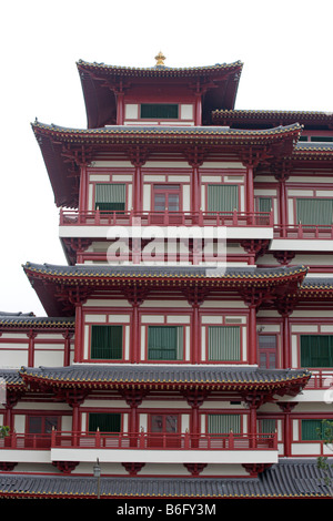 Buddha Tooth Relic Temple dans Chinatown, Singapour Banque D'Images