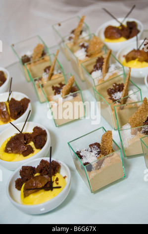 Desserts de fantaisie. Banque D'Images