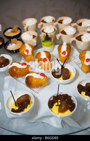 Desserts de fantaisie. Banque D'Images