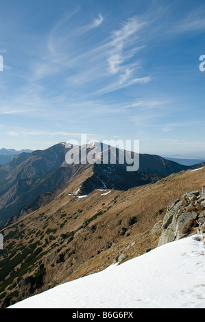 Belle vue sur les montagnes Tatras Zakopane Pologne Banque D'Images