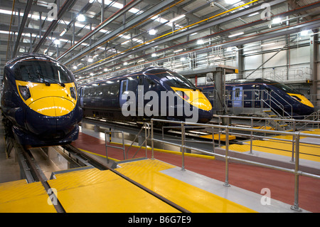 Nouveau Javelin Train Depot Ashford Kent uk Banque D'Images