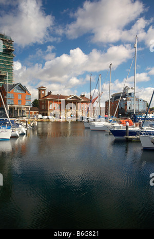 Ipswich Haven Marina & Bateaux à Suffolk Banque D'Images