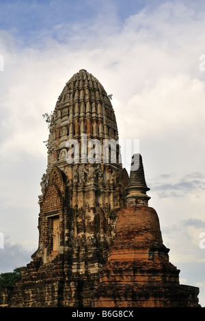 Wat Ratchaburana, Ayutthaya, Thaïlande Banque D'Images