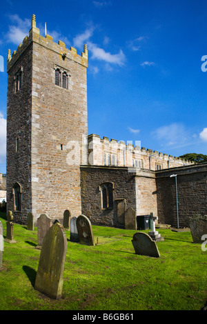 Église St Oswalds Askrigg Wensleydale Yorkshire Angleterre Banque D'Images