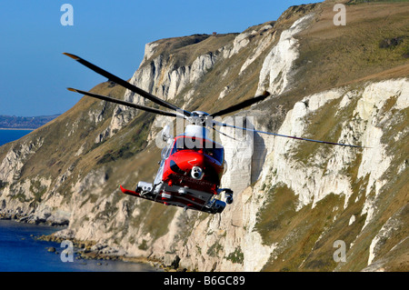 Augusta Westland AW139 d'hélicoptères de recherche et de sauvetage comme exploités par le MCA la Maritime and Coastguard Agency britannique Banque D'Images