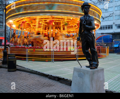 Noël à Leicester Square, London 2008 pt3 Banque D'Images