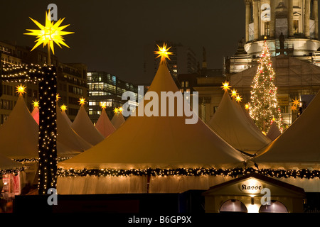 Marché de Noël à Berlin Gendarmenmarkt à Mitte Banque D'Images