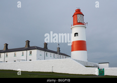 Souter Lizard Point Phare Marsden Bay entre South Shields et Sunderland Tyne et Wear Angleterre du Nord-Est Banque D'Images