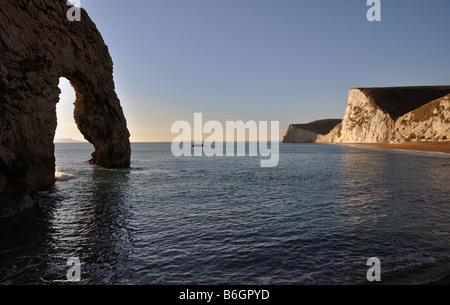 Falaises de craie Durdle Door Dorset, Angleterre Banque D'Images