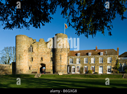 Le Château De Tonbridge, Tonbridge, Kent, Angleterre. Banque D'Images