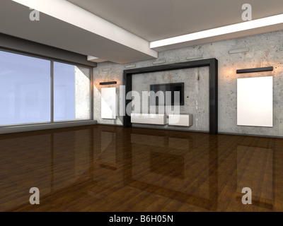 Home intérieur privé moderne de luxe Banque D'Images