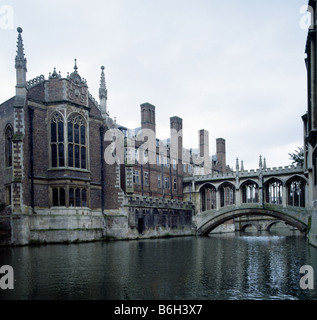 Pont des Soupirs, Saint John's College, Cambridge Banque D'Images
