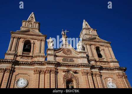 Eglise Saint-Nicolas de Bari. L'église de St Nicholas, Siggiewi, Malte Banque D'Images