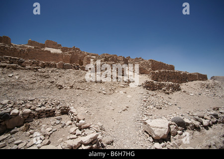 Ruines de Pukara de Lasana, Désert d'Atacama, Chili Banque D'Images