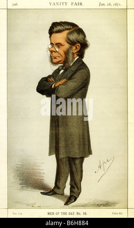 THOMAS HUXLEY biologiste Anglais comme esquissé dans Vanity Fair en janvier 1871 Banque D'Images