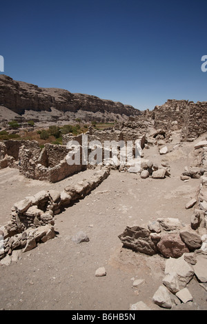 Ruines de Pukara de Lasana, Désert d'Atacama, Chili Banque D'Images