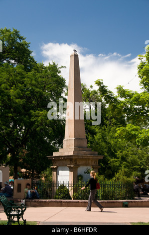 Monument à l'armée fédérale dans la région de Santa Fe Plaza NM Banque D'Images