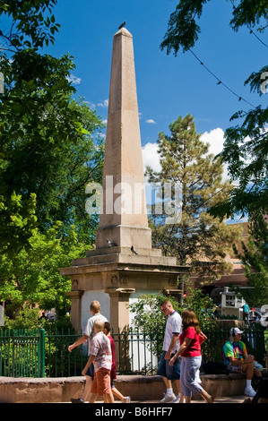 Monument à l'armée fédérale dans la région de Santa Fe Plaza NM Banque D'Images