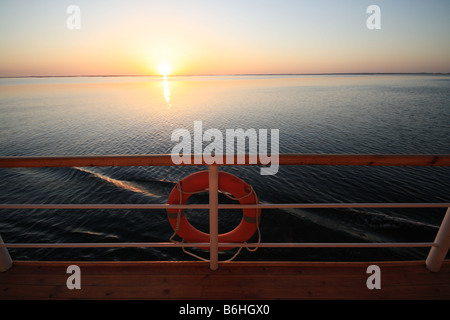 croisière coucher de soleil Banque D'Images