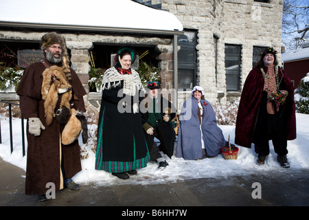 Dickens Skaneateles Noël annuel l'État de New York Région des lacs Finger Banque D'Images