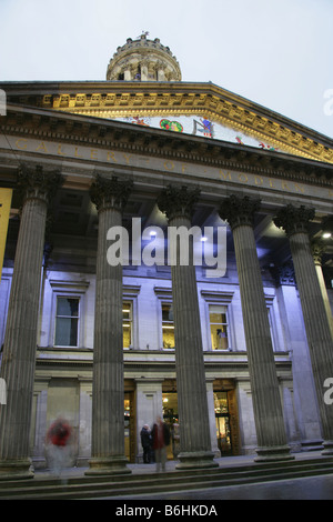 Ville de Glasgow, en Écosse. L'élévation du sud de la théorie néoclassique Glasgow Museum of Modern Art (Goma). Banque D'Images