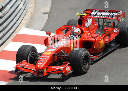 65ème GRAND PRIX DE MONACO, 1ER JOUR DE PRATIQUE JEUDI 24 MAI MAI 2007 6- Kimi Räikkönen Ferrari- Banque D'Images