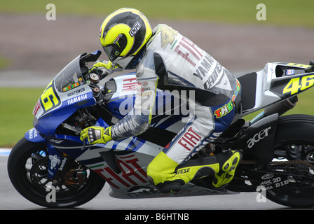 Ponctionner MOTOGP GRAND PRIX DE Grande-bretagne de Donnington Park 1ER JUIN 2007 22 PRATIQUE 46. Valentino Rossi ITA Fiat Yamaha Team Banque D'Images