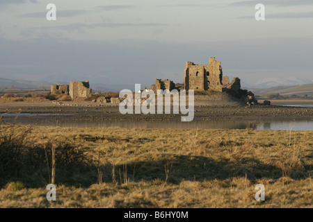 Château sur l'île de Piel Piel de Walney Island Cumbria Banque D'Images