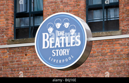 'The Beatles Story' attraction dans l'Albert Dock, Liverpool, Merseyside UK Banque D'Images