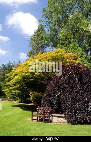 West Garden, Dyffryn House and Gardens, St Nicholas, Vale of Glamorgan, pays de Galles du Sud. Banque D'Images