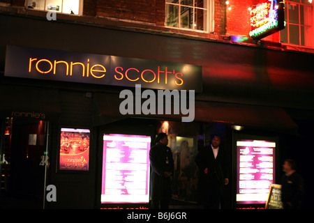 Ronnie Scott's Jazz Club, Soho, Londres Banque D'Images