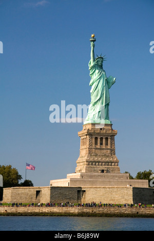 Statue de la liberté sur Liberty Island à New York New York USA Banque D'Images