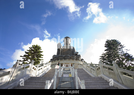 Tian Tan Buddha sur les îles Hong Kong Banque D'Images