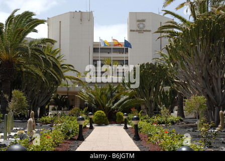 L'Hôtel Gran Melia Salinas Costa Teguise Lanzarote. Cet hôtel 5 étoiles conçu par l'artiste de Lanzarote César Manrique Banque D'Images