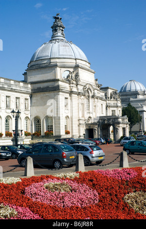 L'hôtel de ville de Cardiff cathays park Cardiff Banque D'Images