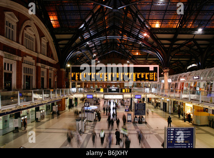 Royaume-uni, Angleterre, Londres. La gare de Liverpool Street à Londres. Banque D'Images