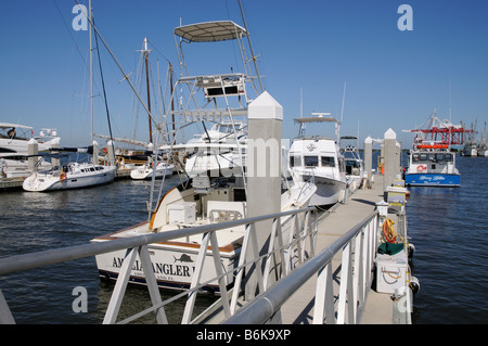 Port de Fernandina Beach resort marina sur Amelia Island Florida USA Banque D'Images