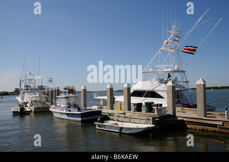 Port de Fernandina Beach resort marina sur Amelia Island Florida USA Banque D'Images