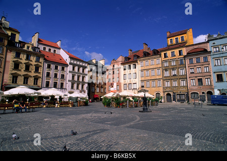 Pologne, Varsovie, place de la vieille ville Banque D'Images