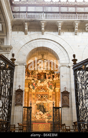 Monastère de San Martiño Pinario, Église Saint Jacques de Compostelle, Galice, Espagne Banque D'Images