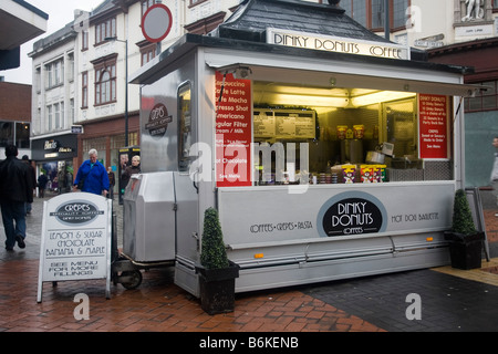 Snack-bar mobile, ou burger van, les traiteurs de Derby. Banque D'Images