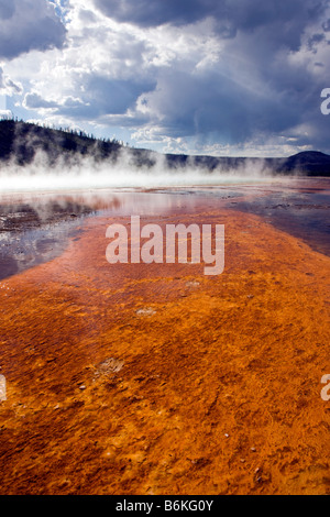 Grand Prismatic Spring, Midway Geyser Basin, Parc National de Yellowstone, Wyoming, USA