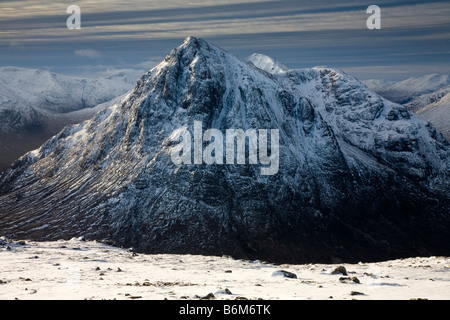 Stob Buachaille Etive Mor Dearg, Glen Coe, Ecosse, Banque D'Images