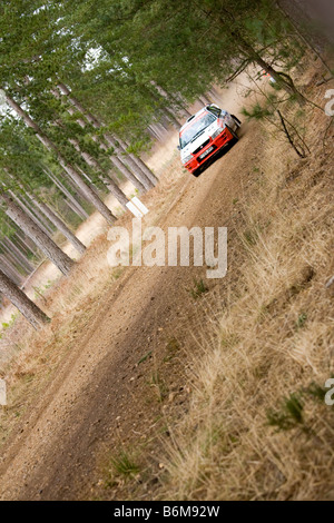 Mitsubishi Evo 2008 Rallye Sunseeker Banque D'Images