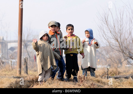 Sringar city sur un lac Jammu-et-Cachemire en Inde Banque D'Images